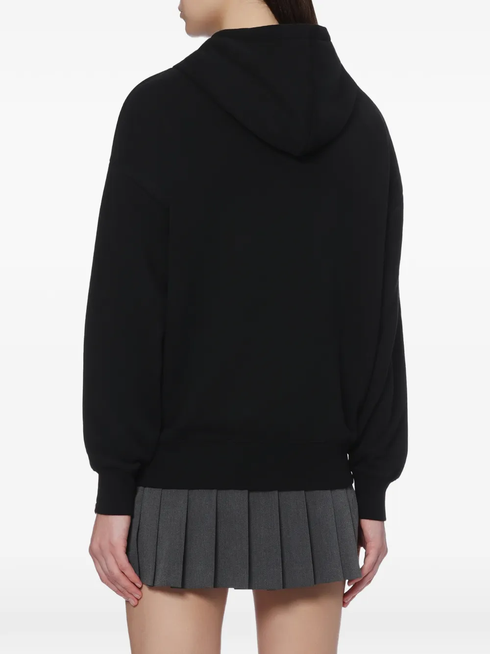 APEE™ by *A BATHING APE heart-patch zip-up hoodie Zwart