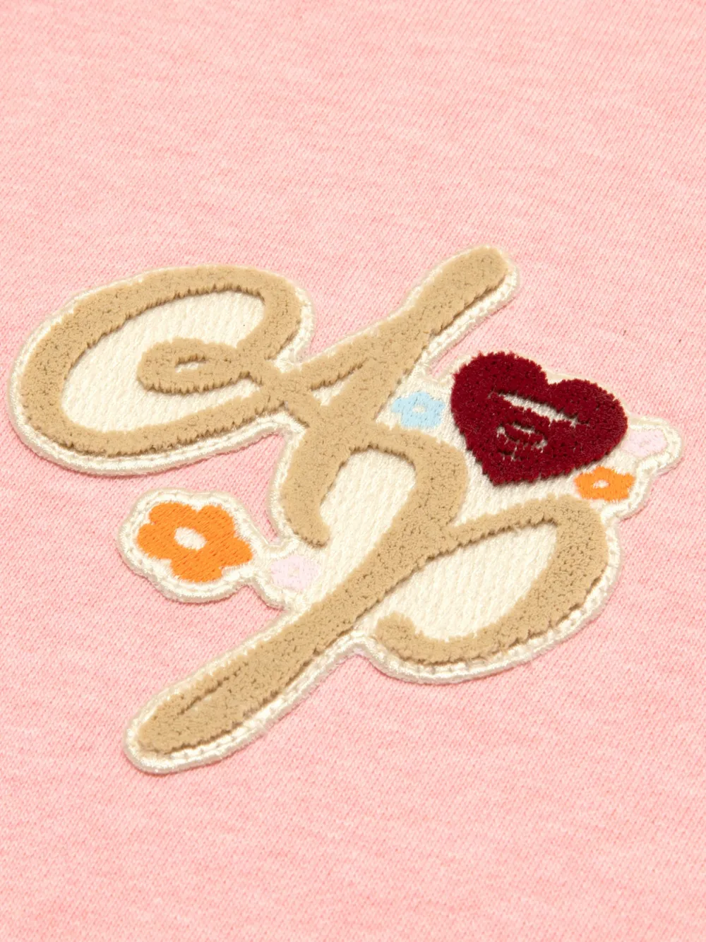 AAPE BY *A BATHING APE logo-patch zip-up hoodie Roze