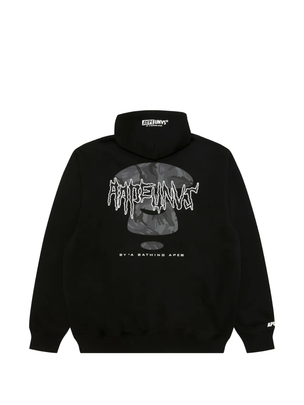 AAPE BY *A BATHING APE Moonface-print zip-up hoodie Zwart