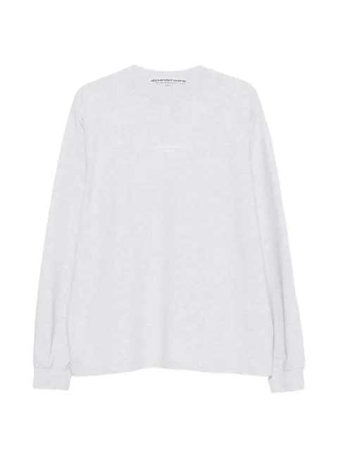 Alexander Wang Camiseta mangas longas com estampa de logo