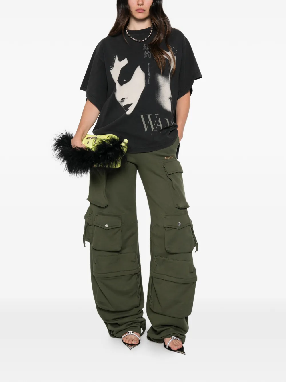 Alexander Wang T-shirt met grafische print Zwart