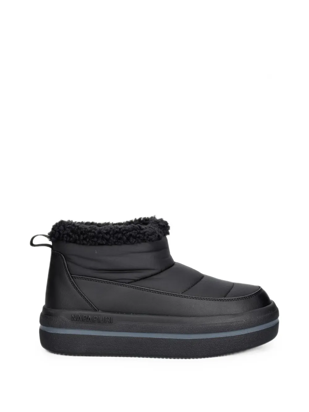 Napapijri Glacier quilted shearling-trim boots - Noir