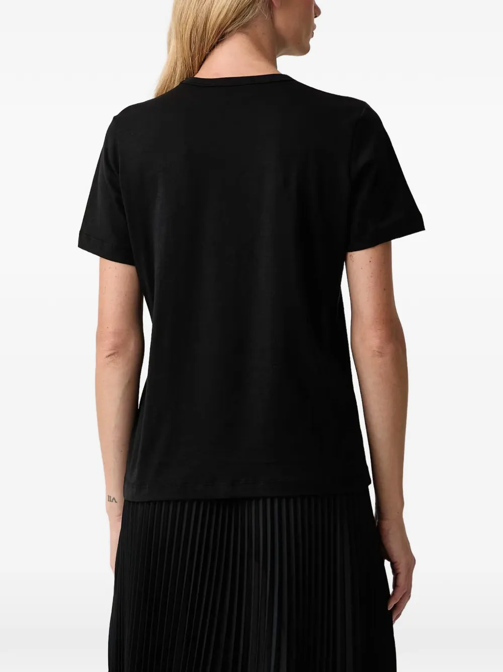 MUNTHE Vuranus T-shirt met grafische print Zwart