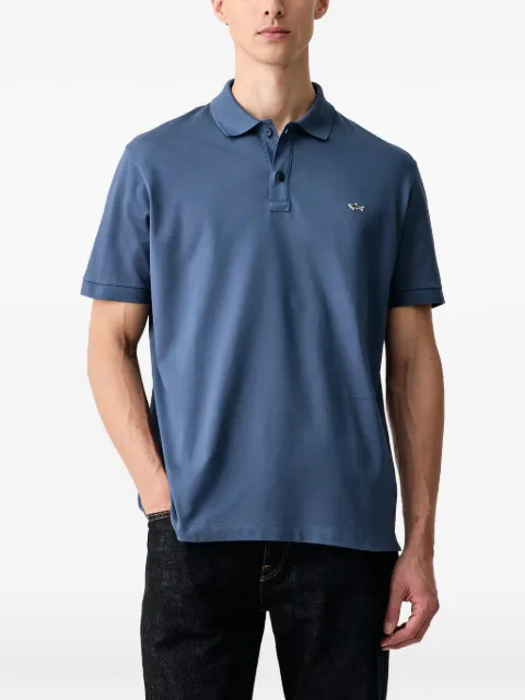 Paul & Shark logo-patch short-sleeve polo shirt