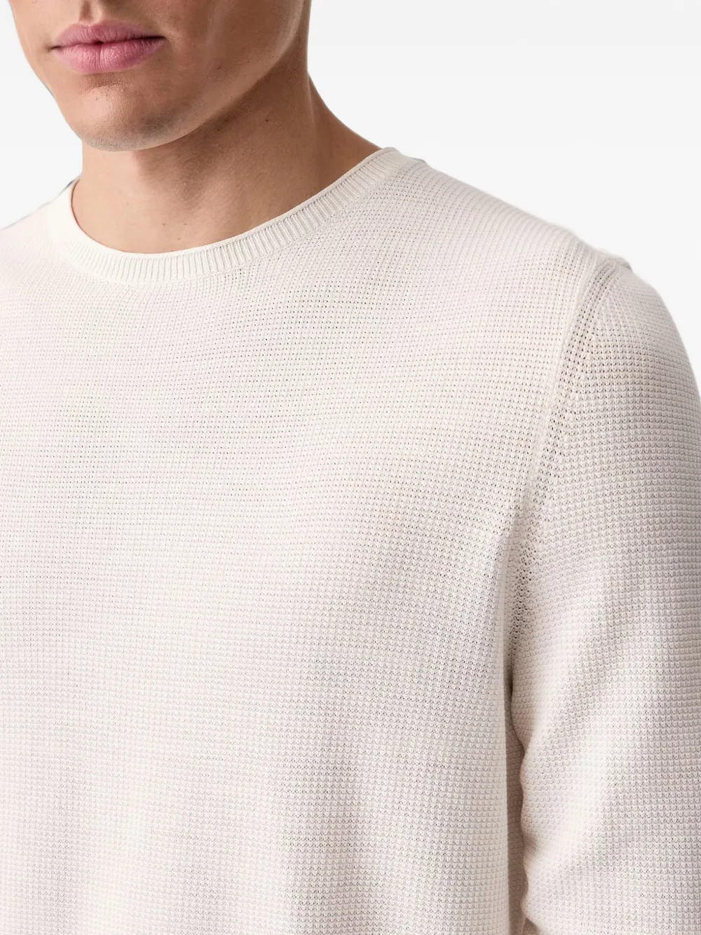 Marc O'Polo Trui met ronde hals Beige