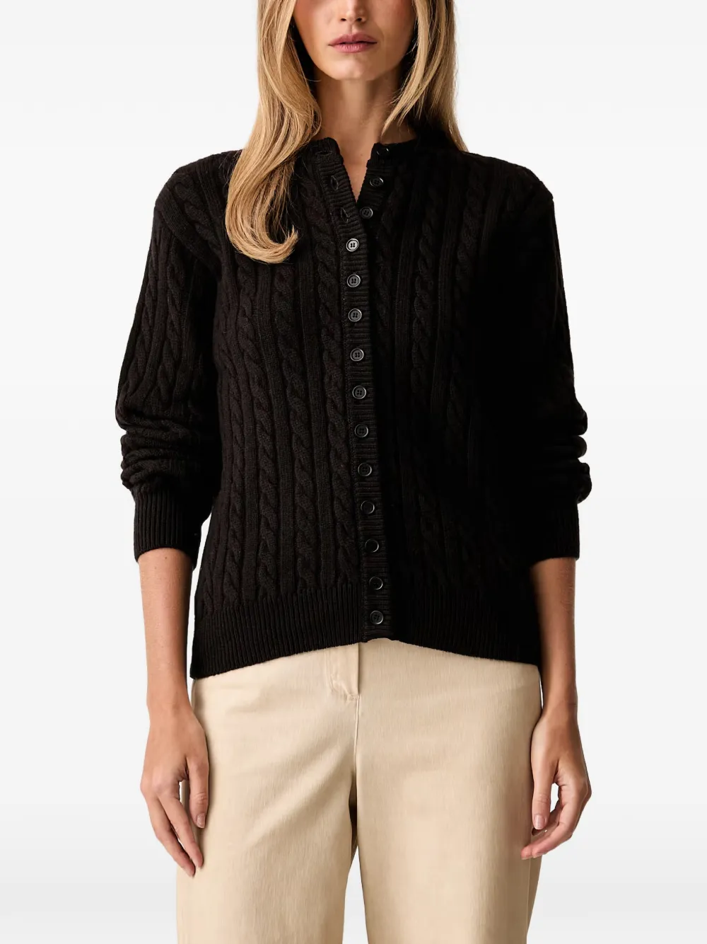 MSGM cable-knit cardigan