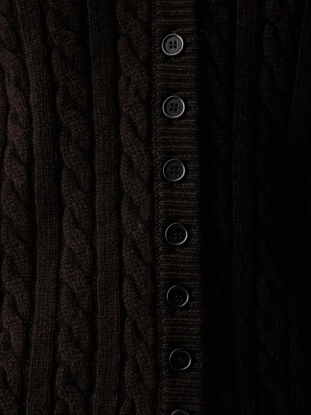 MSGM Kabelgebreid vest Bruin