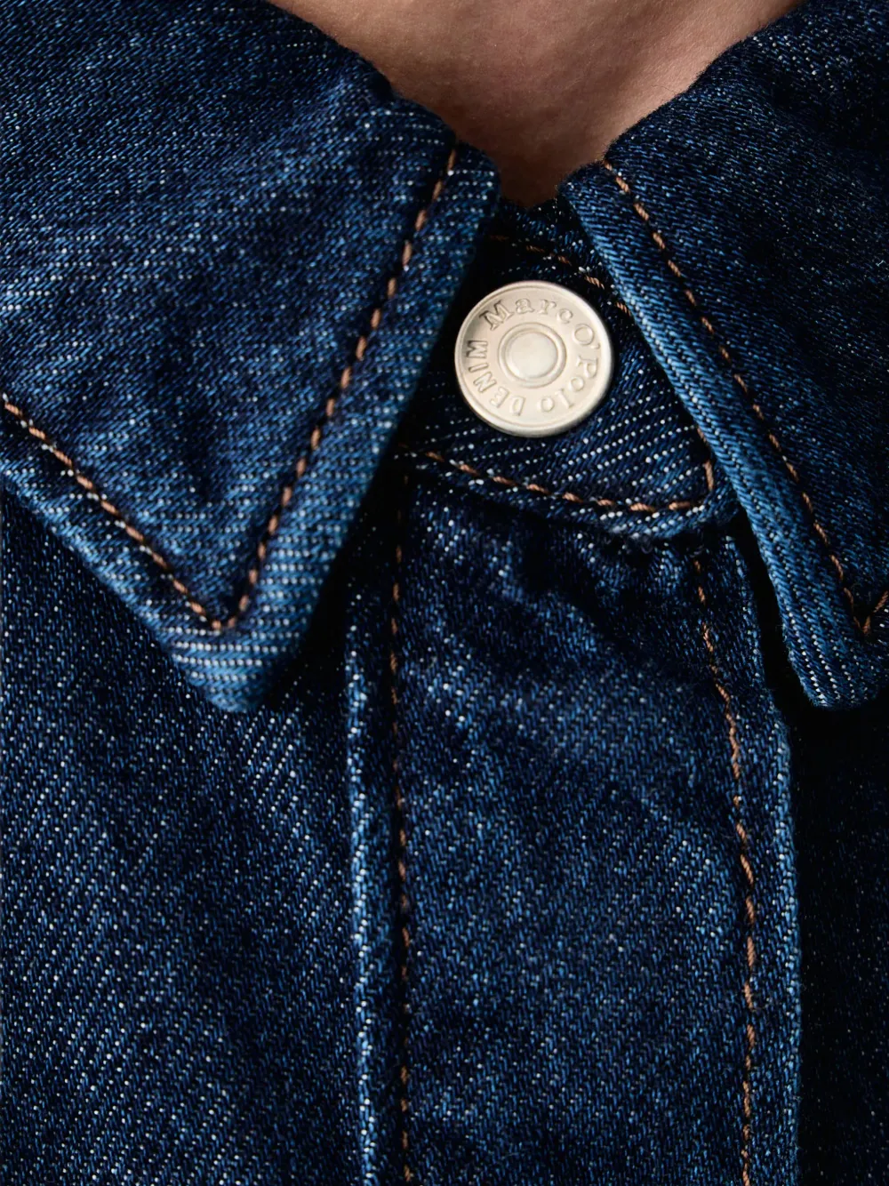 Marc O'Polo Mini-blousejurk met opgestikte zak Blauw