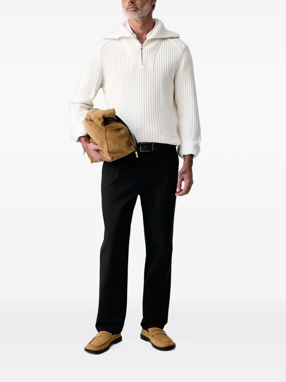 Mos Mosh MMGStarr pleated flap-pocket tailored trousers Zwart