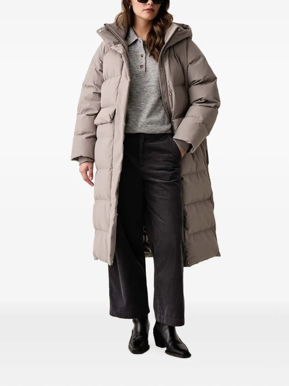 Marc O'Polo Gewatteerde jas met capuchon Beige