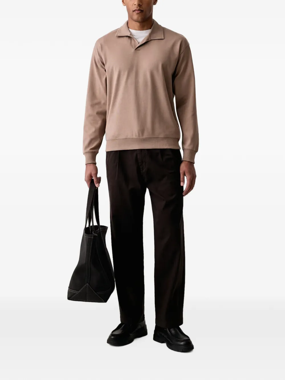 Marc O'Polo Trui met polokraag Beige