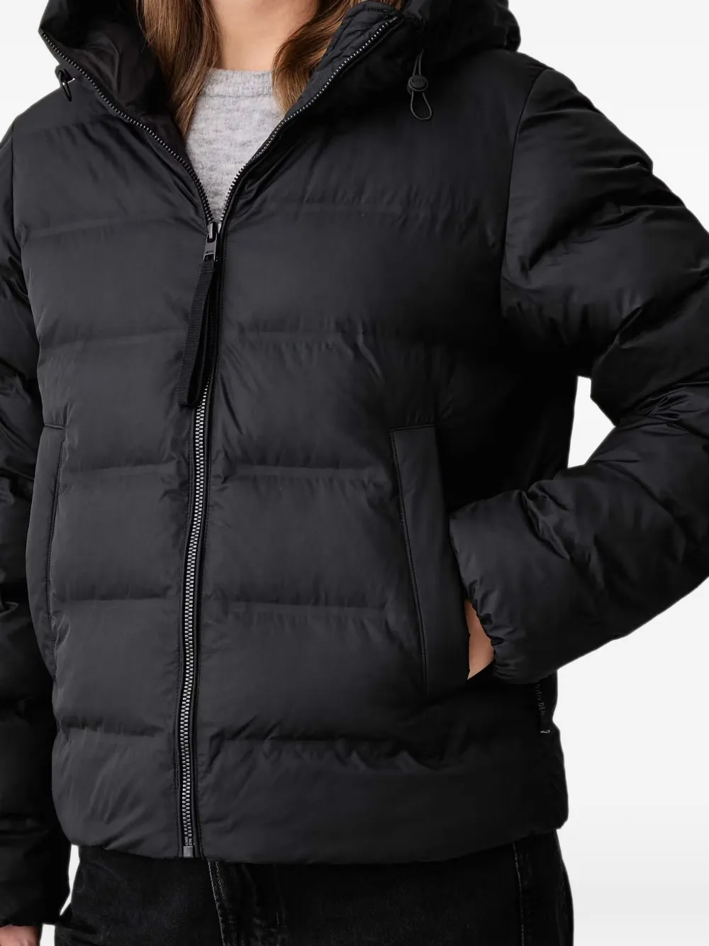 Marc O'Polo Donsjack met capuchon Zwart