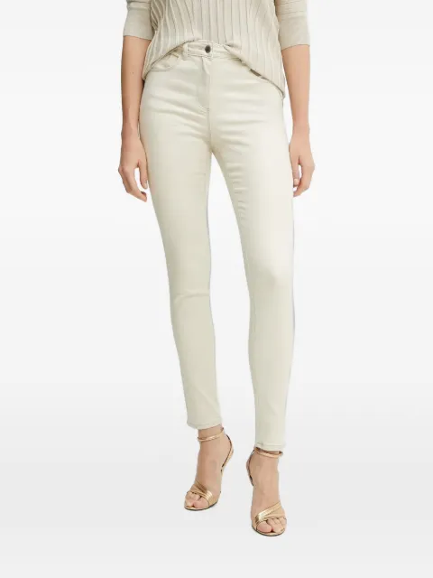 Morgan coated skinny jeans