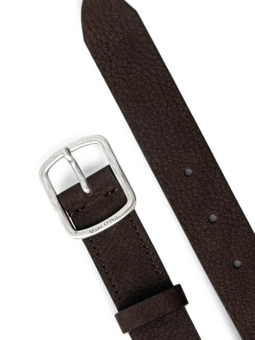 Marc O'Polo Fanny leren riem met gespsluiting Bruin