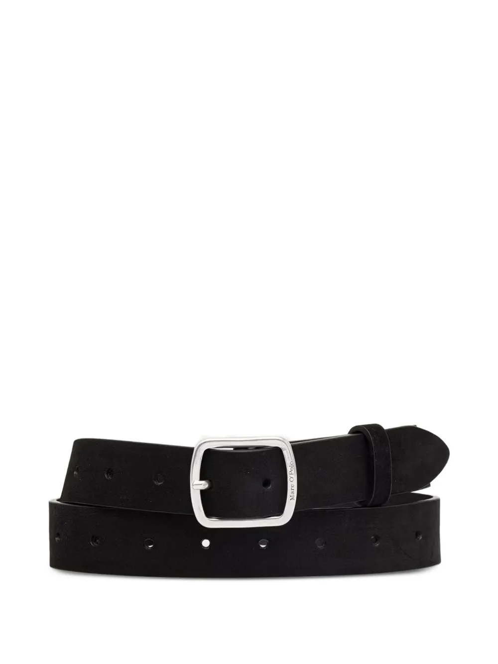 Marc O'Polo calf-suede buckle belt - Nero