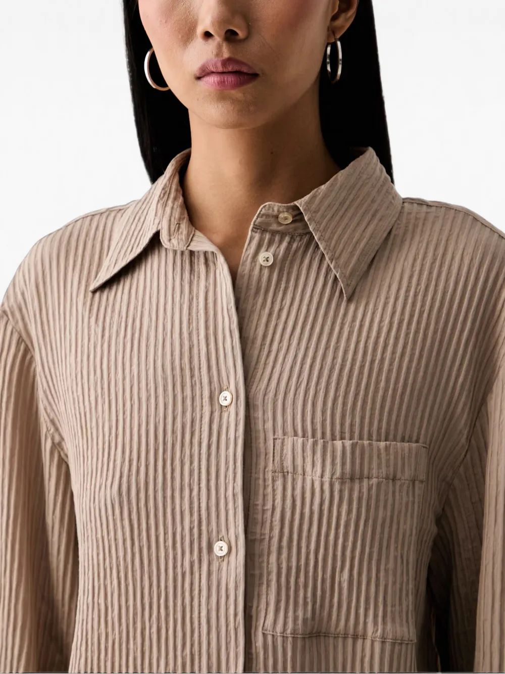 Marc O'Polo Gestreept overhemd Beige