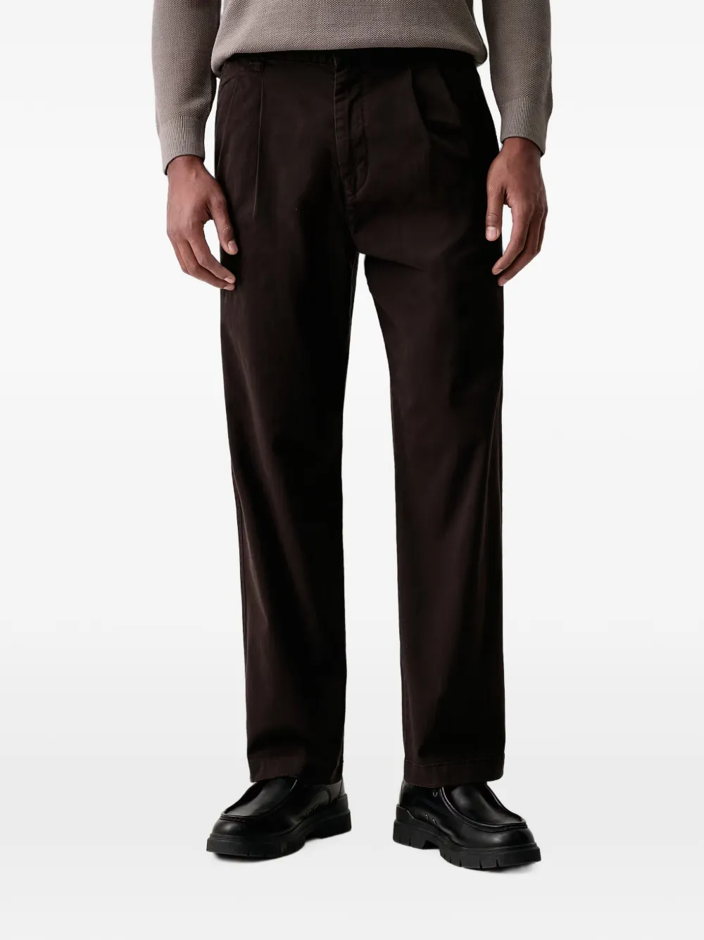 Marc O'Polo Lars pleated straight-leg trousers