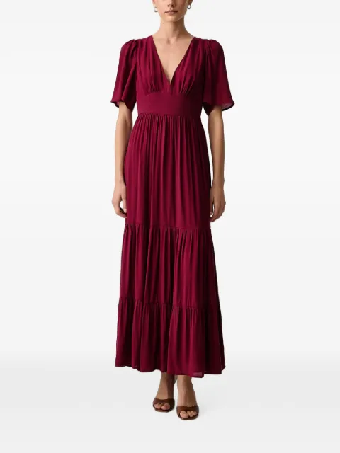 Morgan tiered tie-back maxi dress