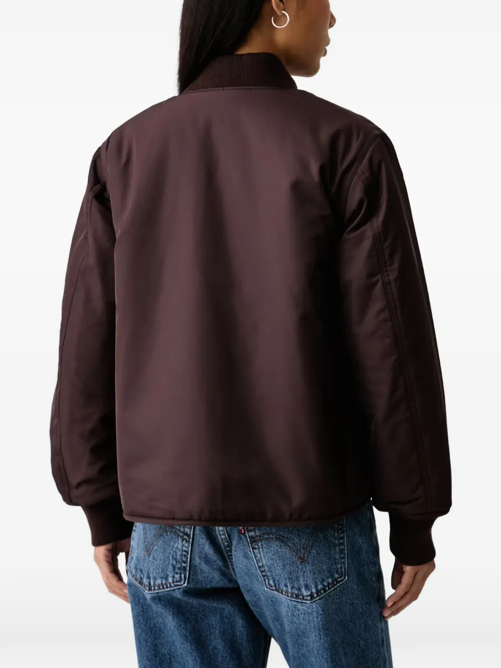 Marc O'Polo Omkeerbaar teddyfleece bomberjack Bruin