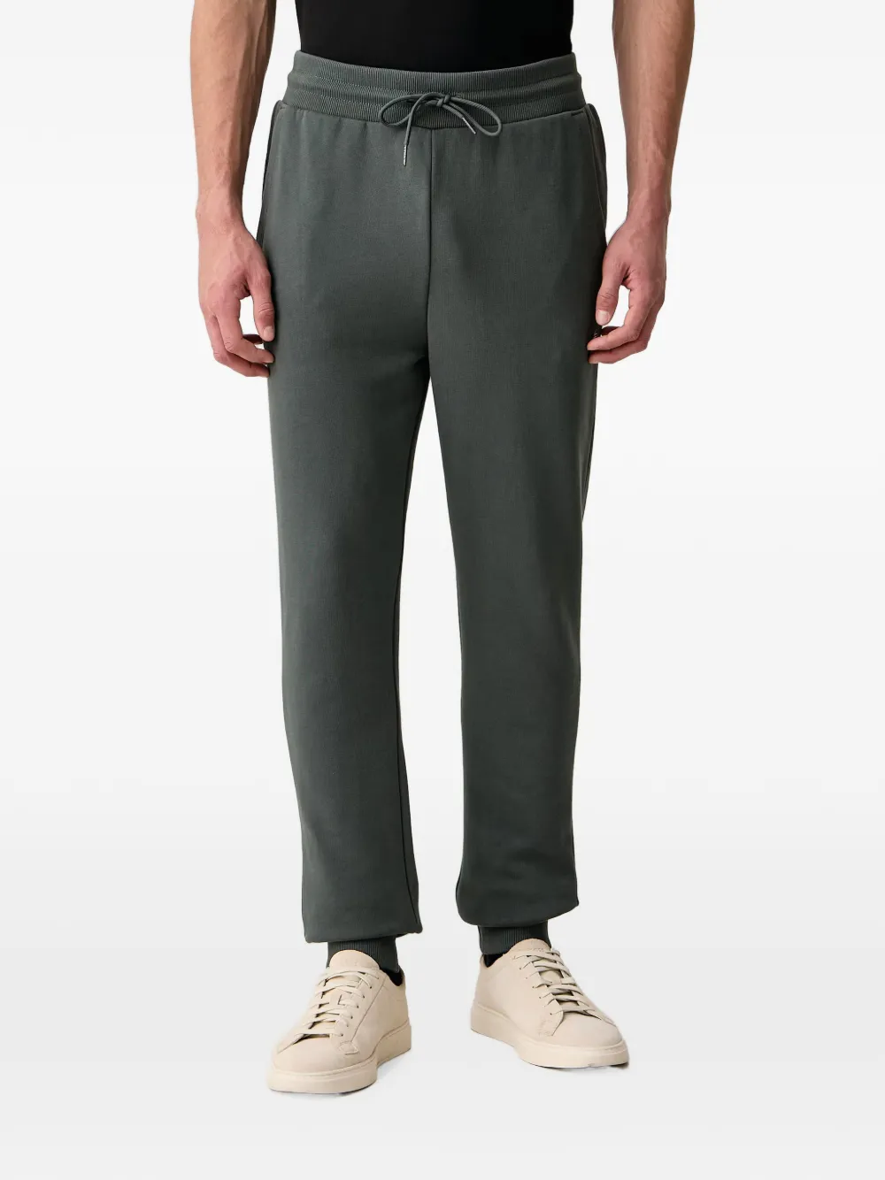 Napapijri logo-embroidered drawstring track pants - Verde