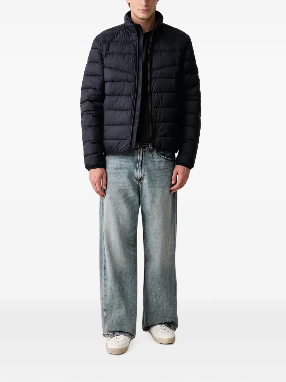 Napapijri Aerons gewatteerd jack met logo-patch Blauw
