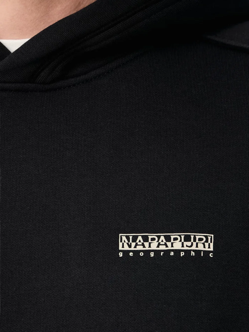 Napapijri Teza hoodie met grafische print en logo-patch Zwart