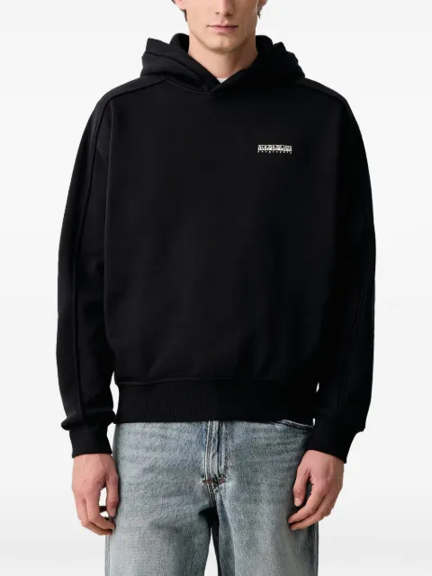 Napapijri Teza graphic-print logo-patch hoodie