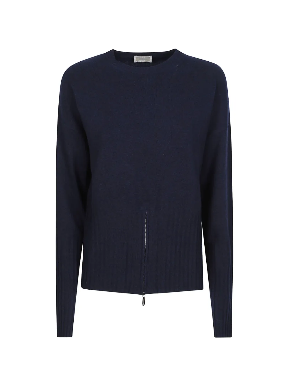 Drumohr zip-detail ribbed-trim sweater
