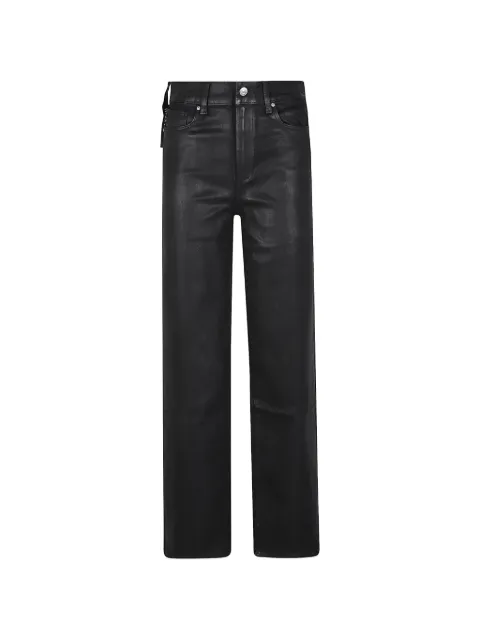 PAIGE Sasha coated straight-leg jeans