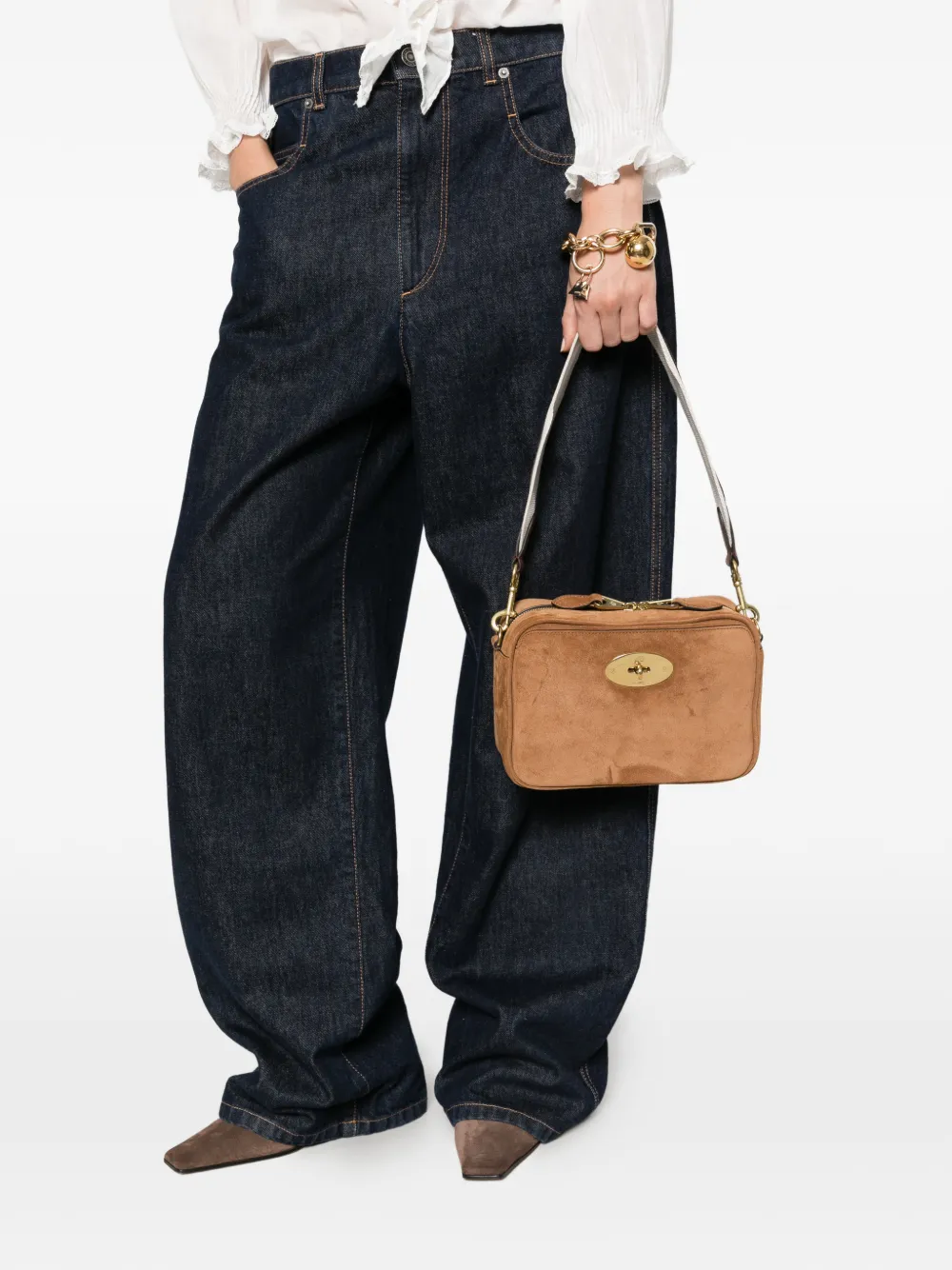 Mulberry Postman's Lock schoudertas Bruin