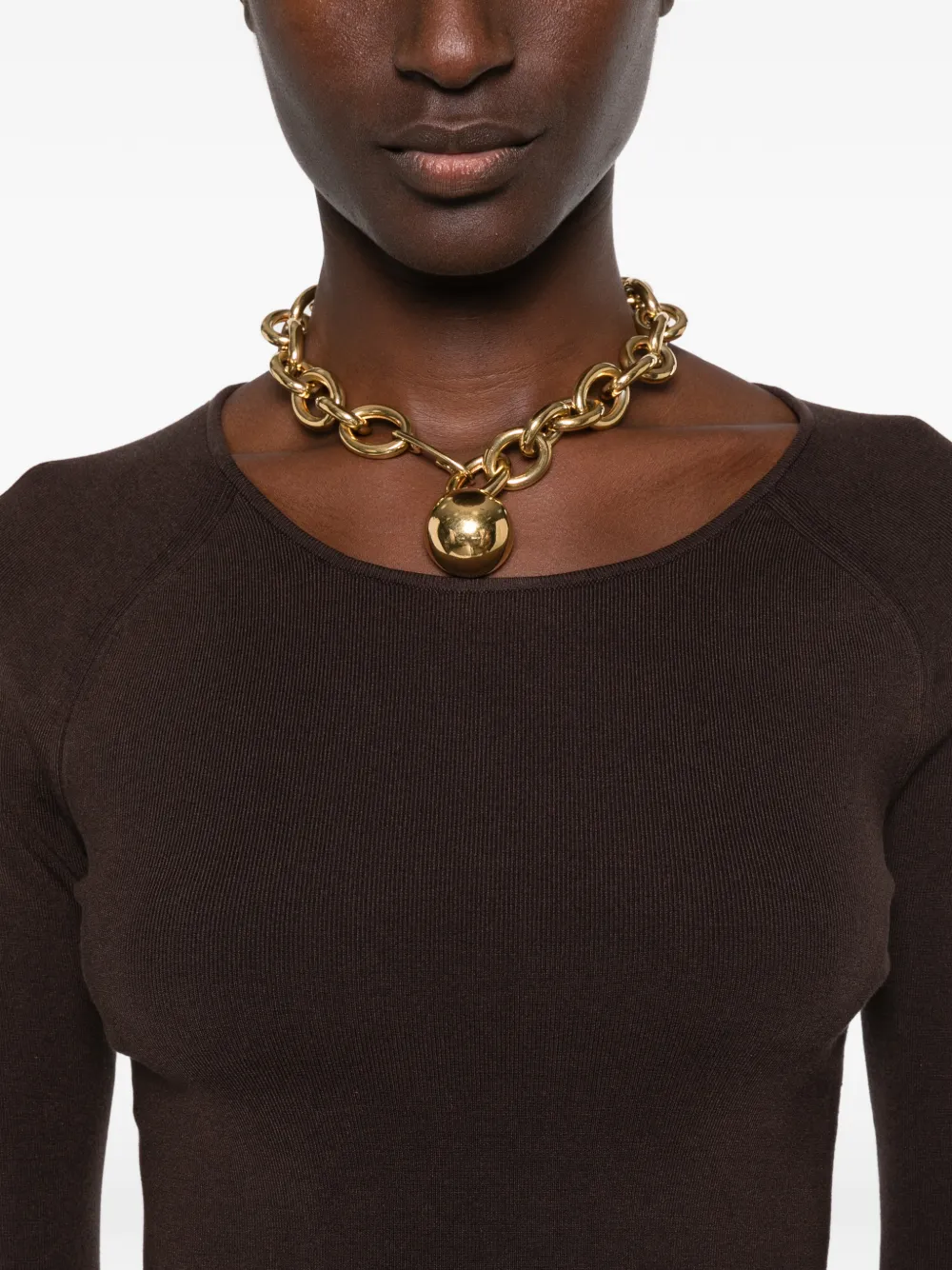 JOSEPH Nali raglan-sleeve sweater Bruin