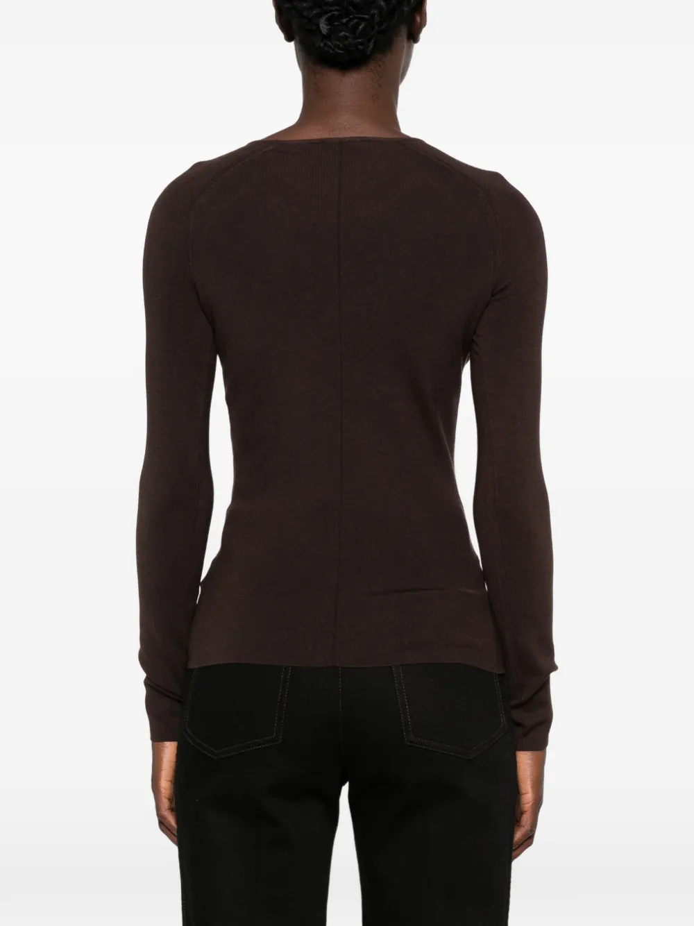 JOSEPH Nali raglan-sleeve sweater Bruin