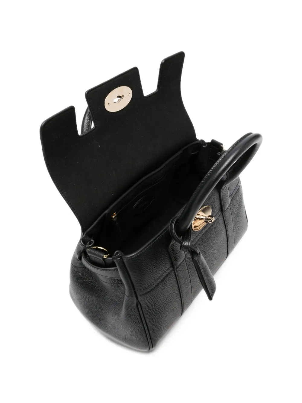 Mulberry small Bayswater grained-leather tote bag Zwart