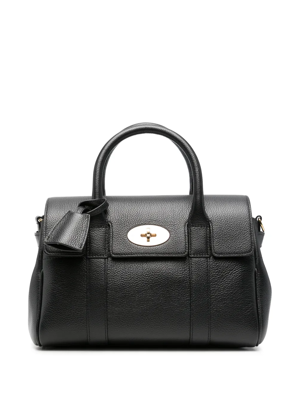 Mulberry small Bayswater grained-leather tote bag - Black