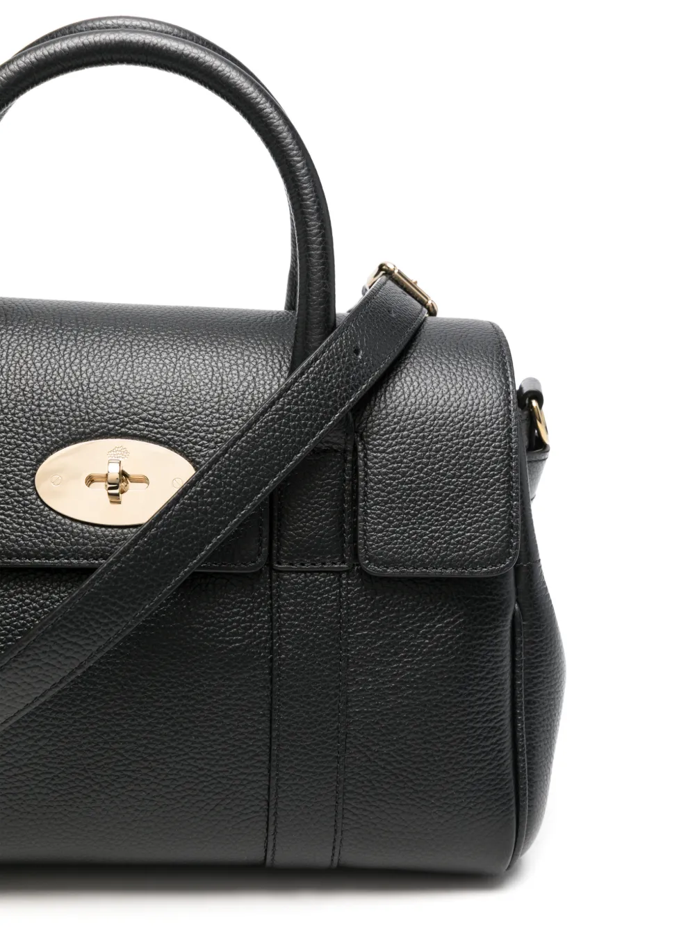 Mulberry small Bayswater grained-leather tote bag Zwart