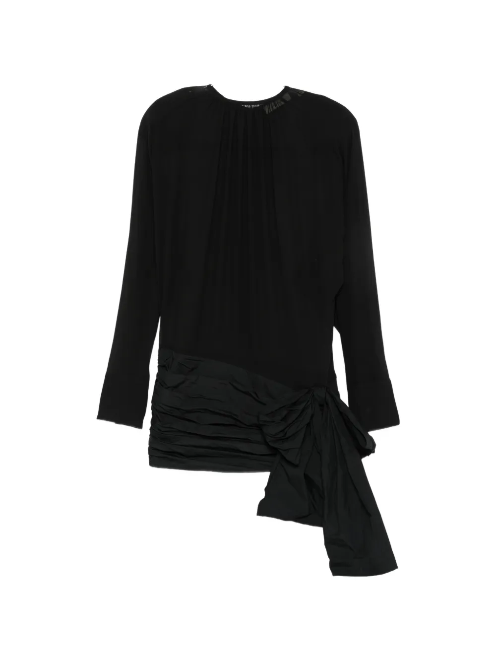 ENTIRE STUDIOS bow-detail ruched mini dress