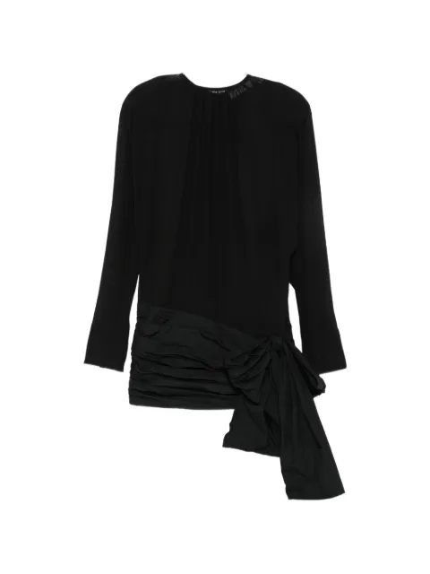 ENTIRE STUDIOS bow-detail ruched mini dress