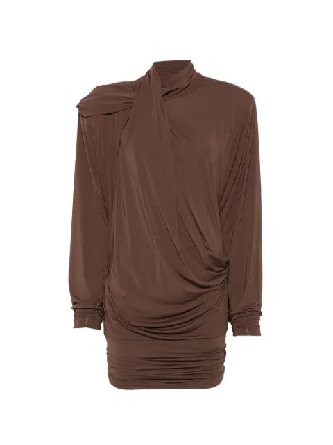 ENTIRE STUDIOS Dalters draped long-sleeve mini dress