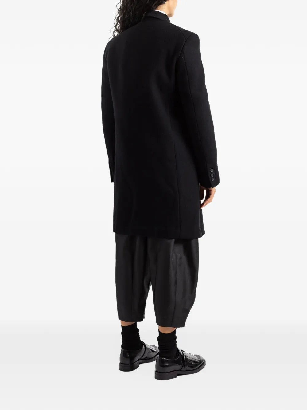 Comme Des Garçons single-breasted coat Zwart
