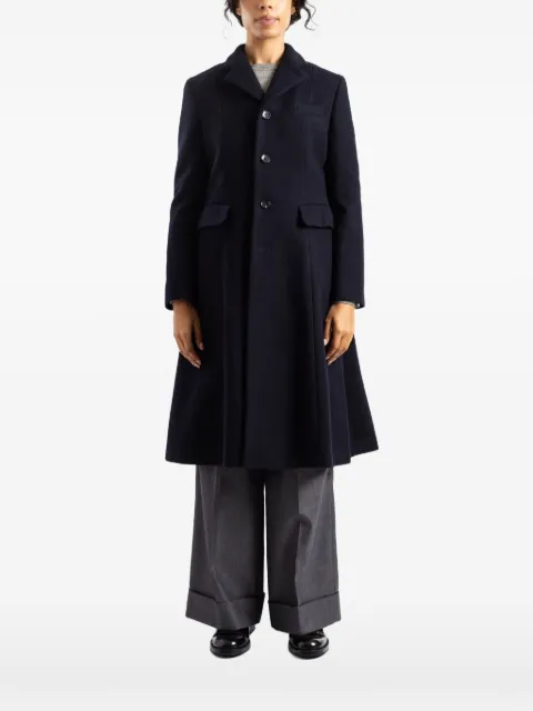 Comme Des Garçons A-line button-fastening coat