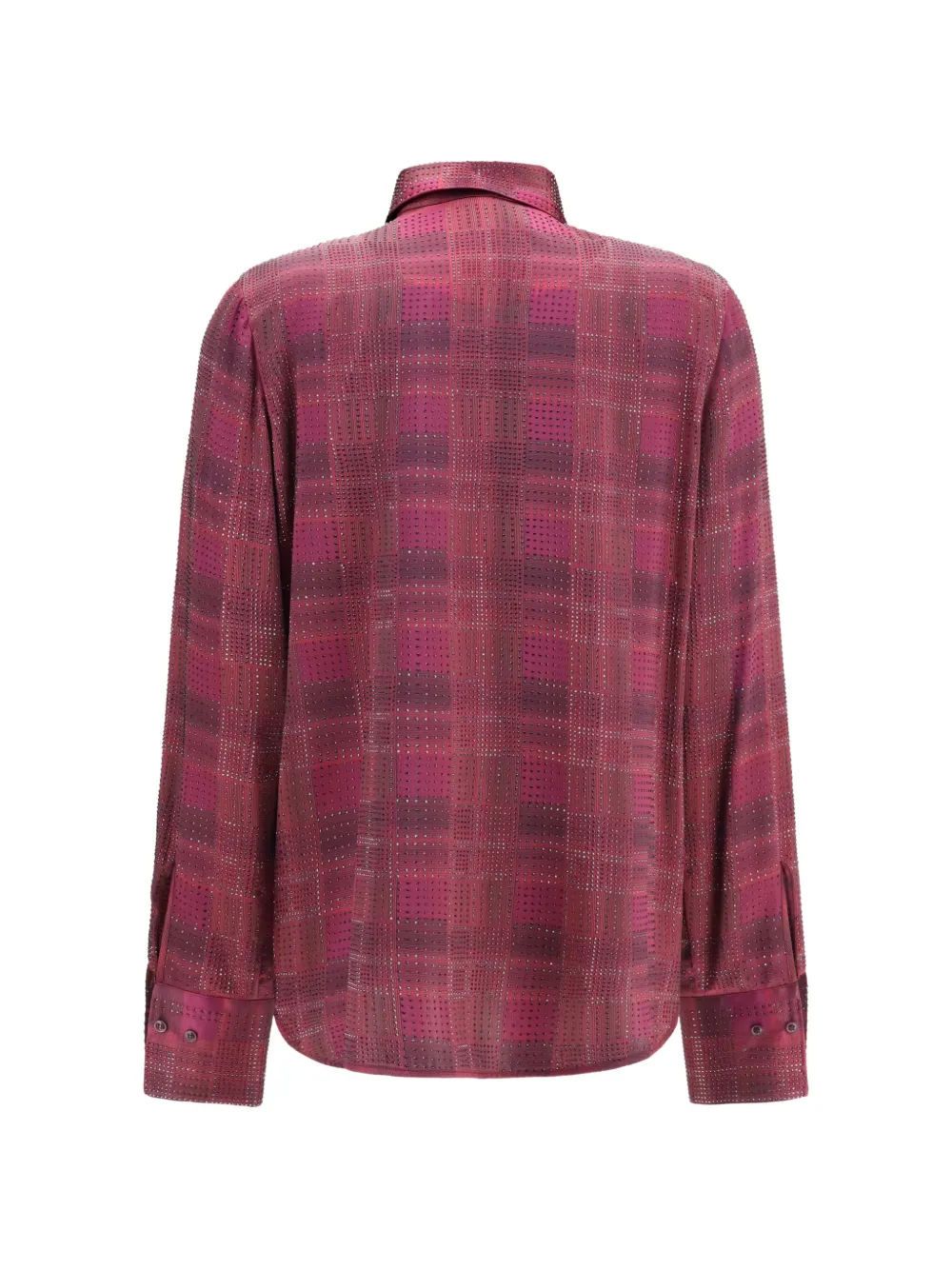 Ermanno Scervino check-pattern strass-embellished shirt