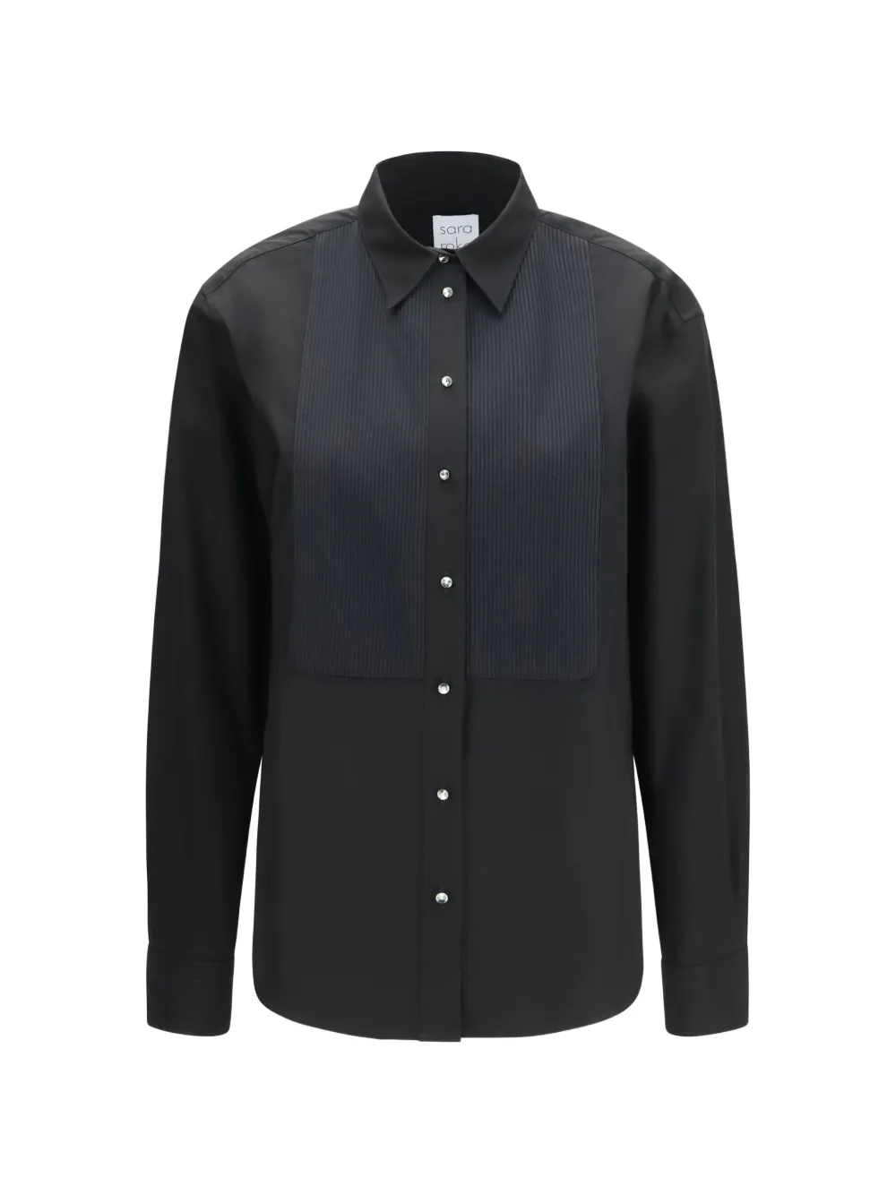 Sara Roka Sibella pleated-bib shirt