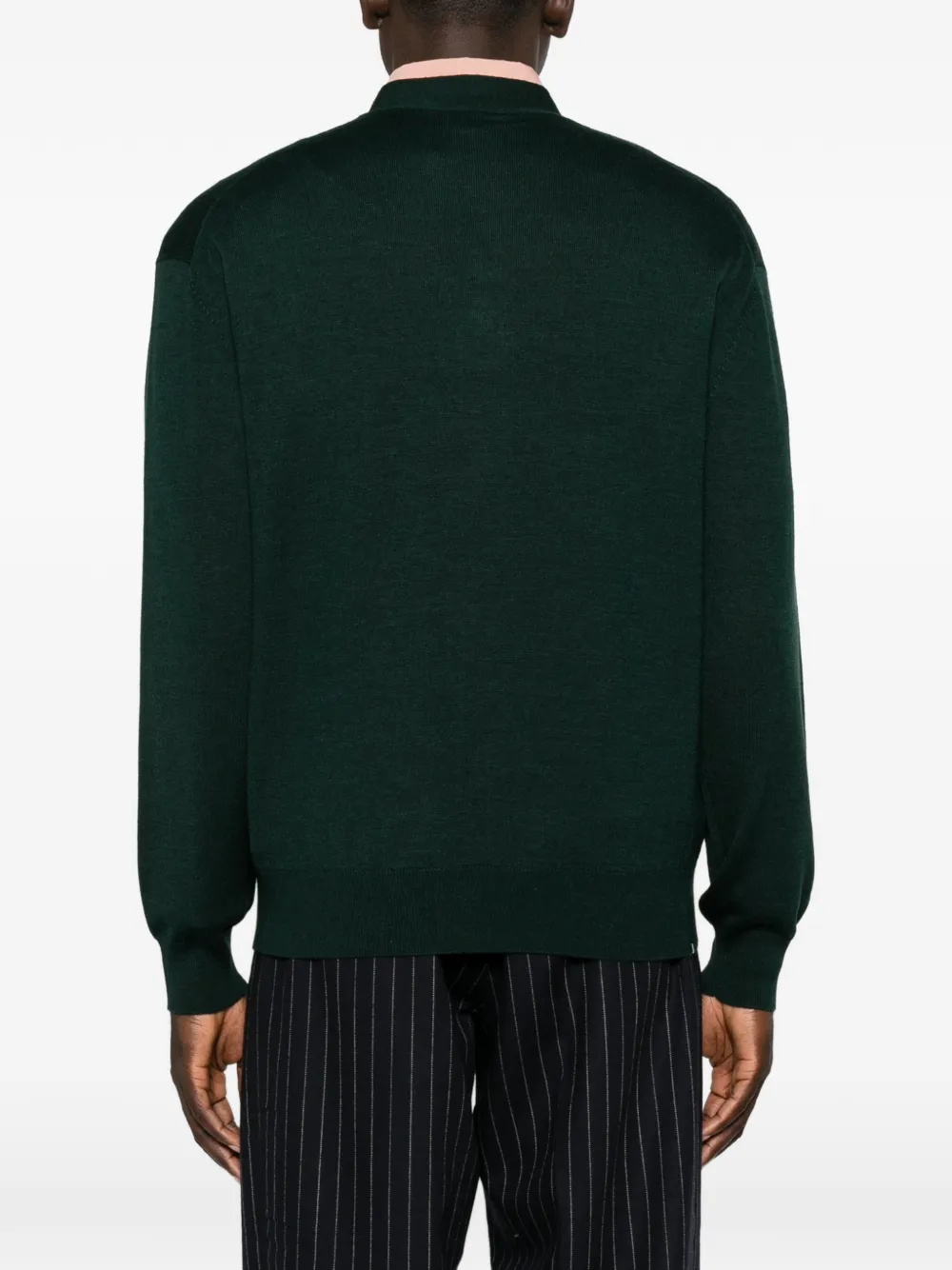 Drôle De Monsieur Vest met geborduurd logo Groen