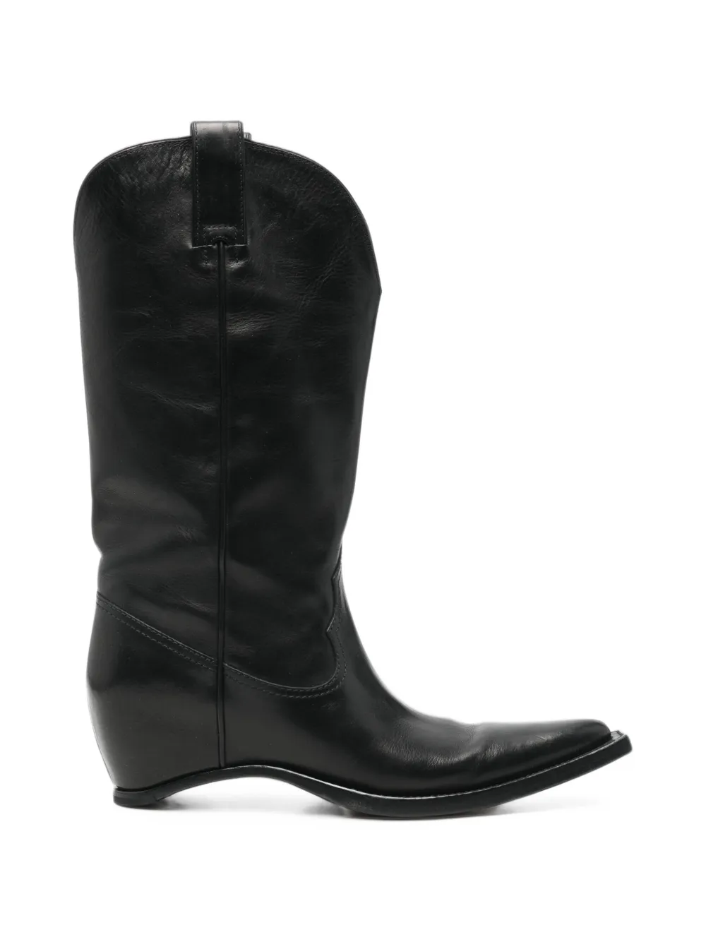 Maison Martin Margiela Pre-Owned Absatzlose Westernstiefel - Schwarz