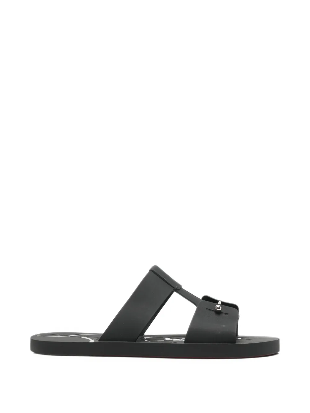 Christian Louboutin Pre-Owned Zakouski Pantoletten mit Pin-Verzierung - Schwarz