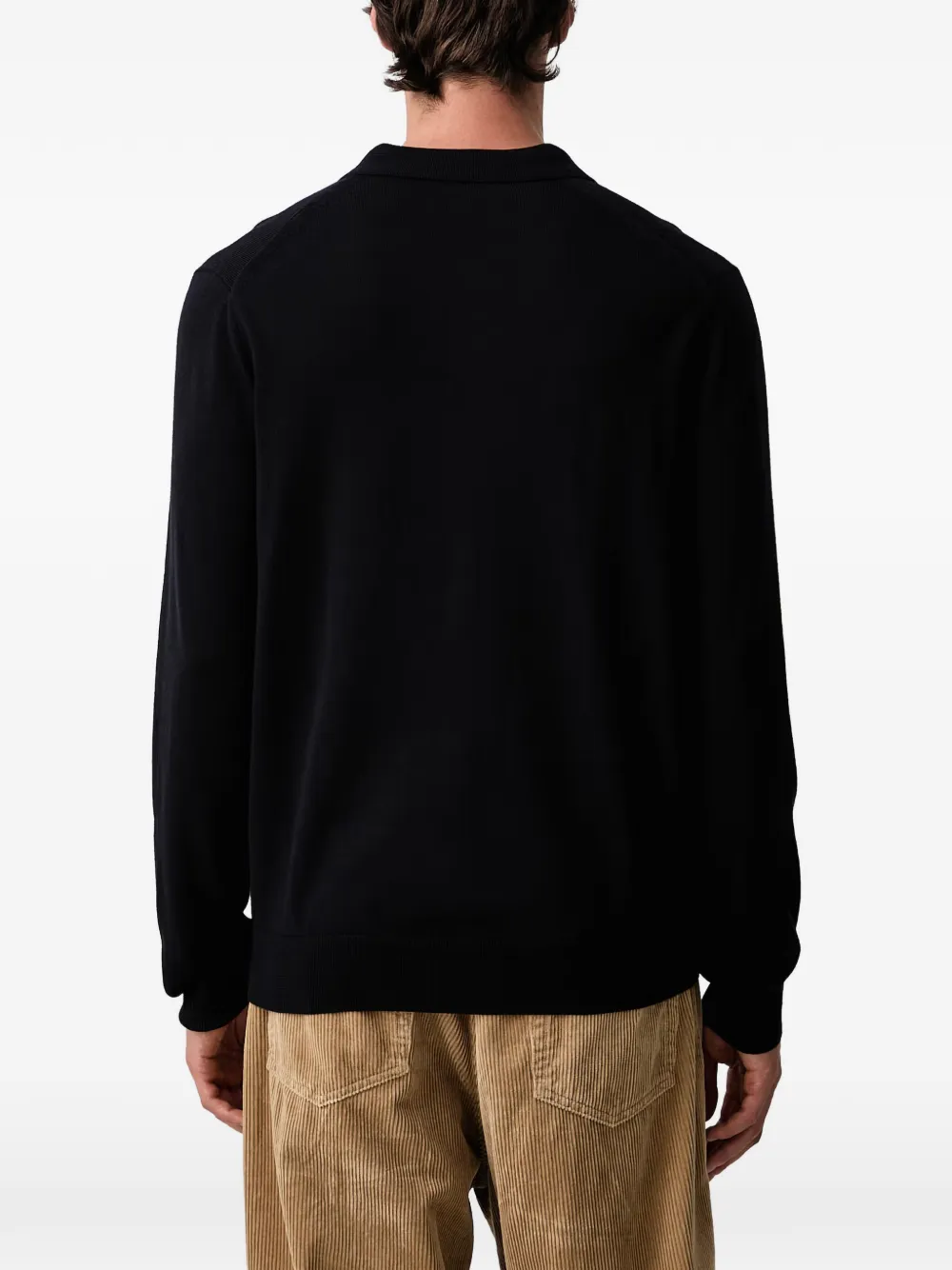 Fred Perry long-sleeve polo shirt Blauw