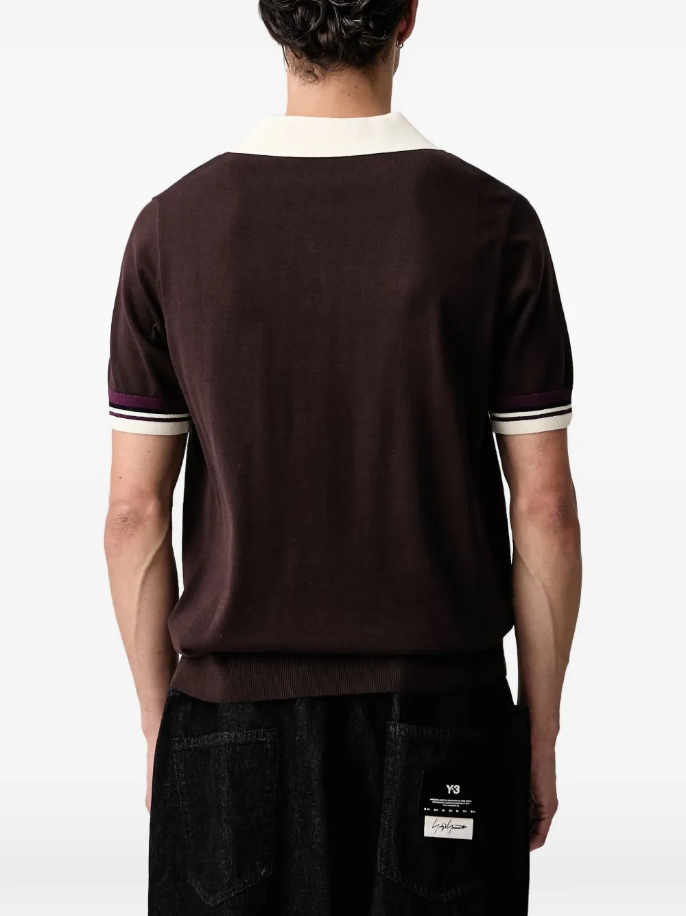 Fred Perry striped-trim cotton T-shirt Bruin