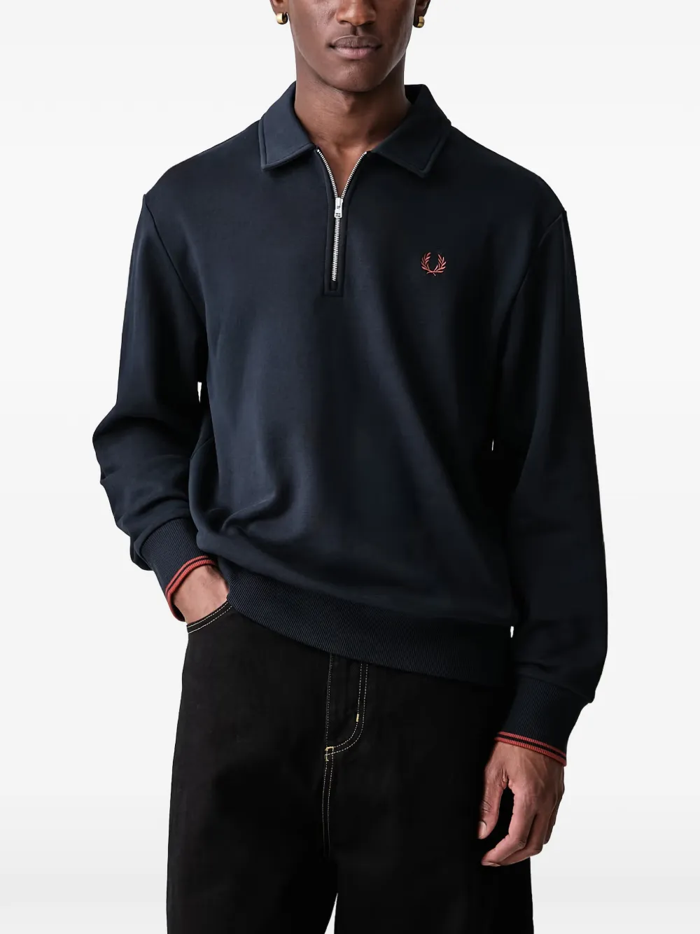 Fred Perry рубашка поло на молнии | Image 2