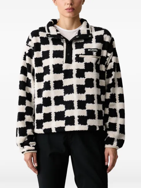 Columbia Helvetia II checkered fleece sweater