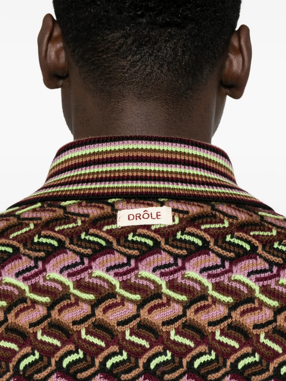 Drôle De Monsieur Poloshirt met knopen Bruin